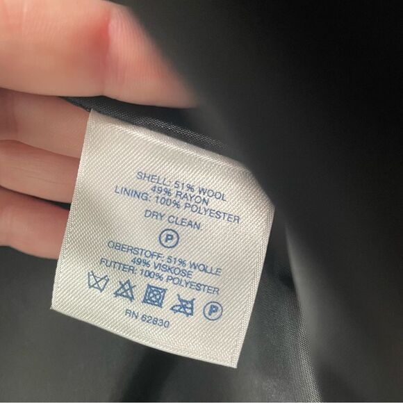 Lands’ End Wool Blend Coat Size 8 - Picture 9 of 13